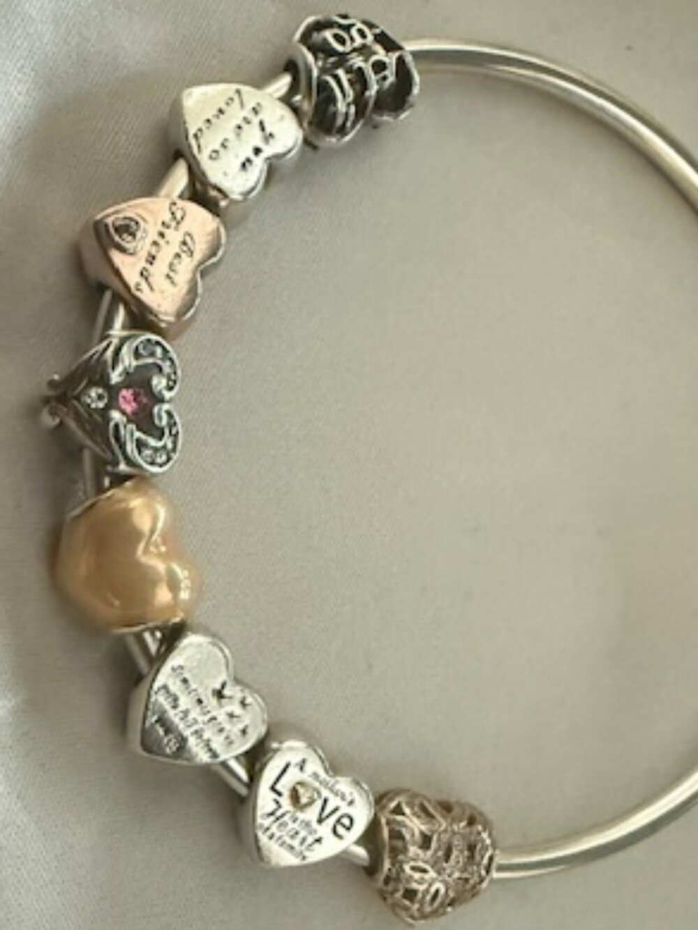 Heart Shaped Charms for Bangle Bracelets ($15 each)